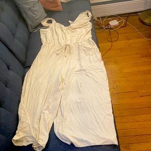 Banana Republic XXL transition cream white Restore Jumpsuit